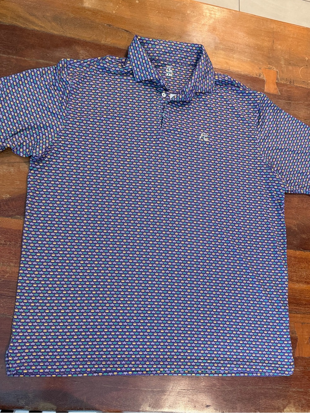 Rhoback Men's Mardi Gras Polo Shirt